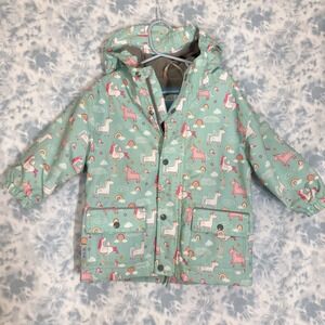 Jan & Jul Girls 2T Cozy Lined Hooded Waterproof Raincoat